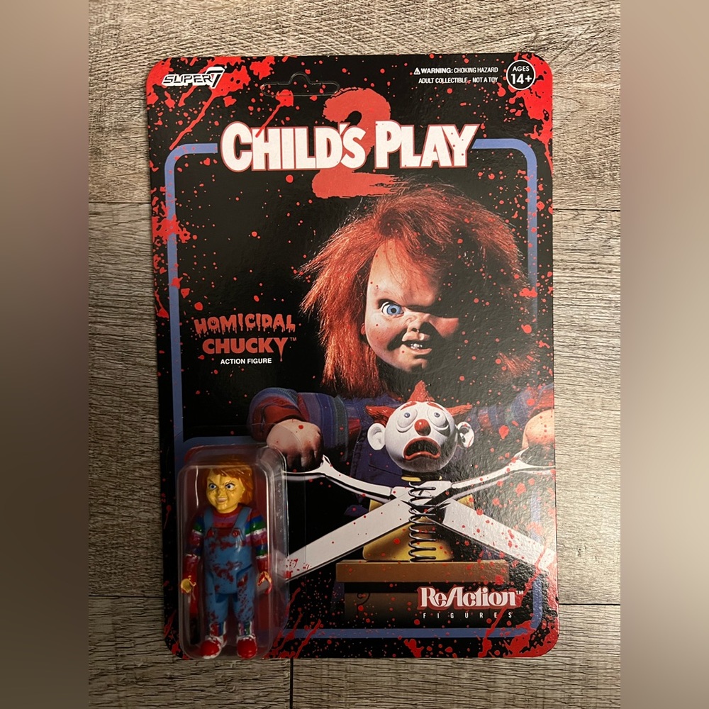 Child ’s Play Bloody Chucky Doll Figure Super 7